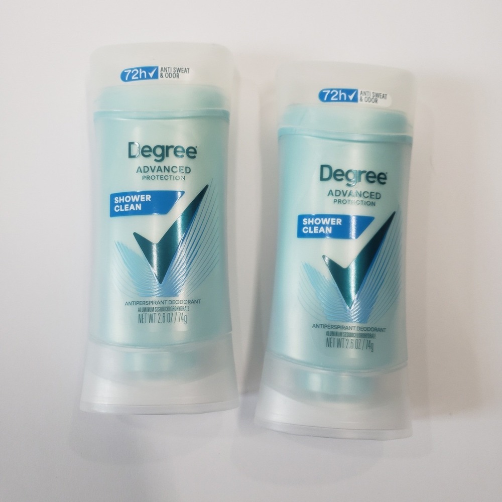 Degree Antiperspirant Deodorant Women 2.6oz Shower Clean 72H Pack of 2 NEW